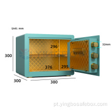 Blue Color Mini Safees Hotel Safe Security Box